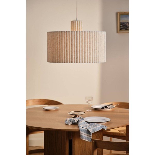 Lustră bej din in ø 60 cm Alina – Jotex-image-1