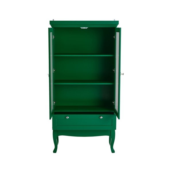 Vitrină verde din MDF suspendată 85x170,5x35 cm Prato – Ellos Home-image-4
