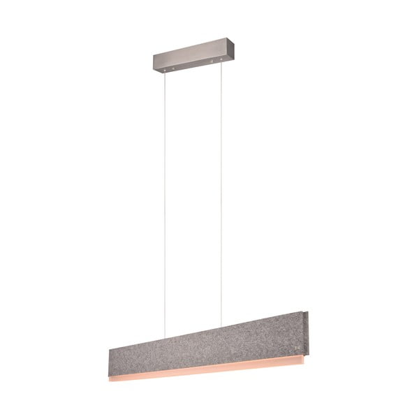 Lustră gri LED cu control vocal/cu control prin aplicații mobile cu abajur textil Cicara – CINQUE-image-3