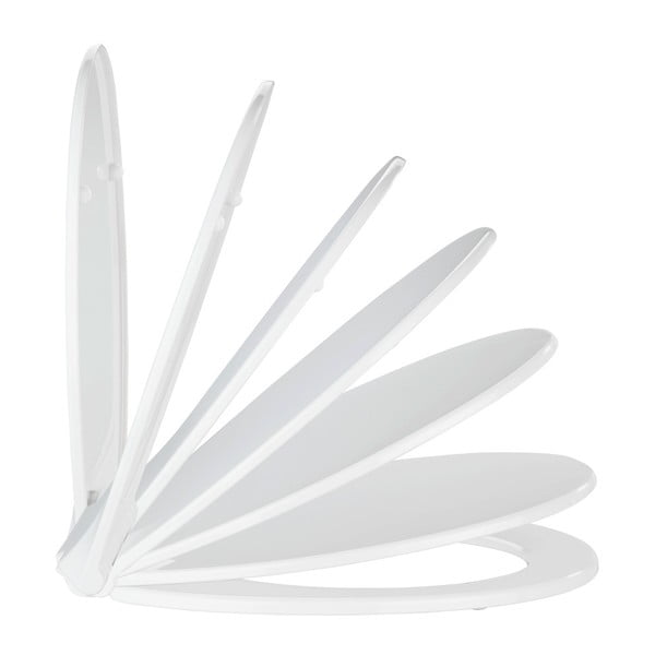 Capac WC cu închidere lentă Wenko Kos, 44 x 37 cm, alb-image-3