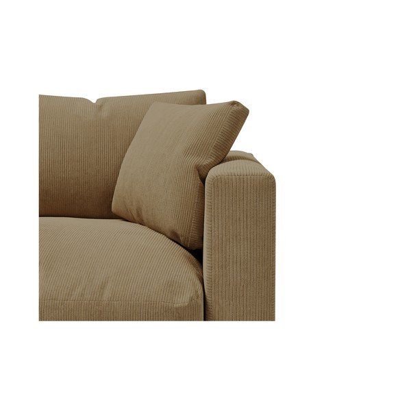 Canapea din catifea reiată bej 220 cm Comfy - Scandic-image-2