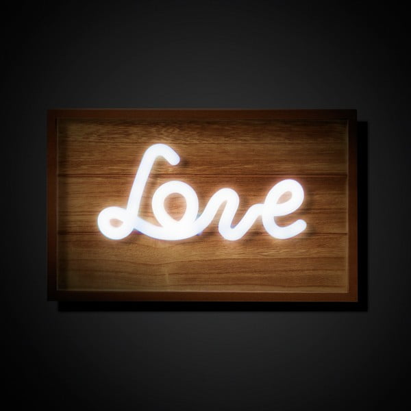 Decorațiune luminoasă din lemn Tomasucci Love-image-1
