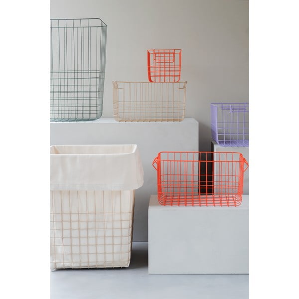 Coș de rufe verde din metal/din material textil 64 l Store-It – Mette Ditmer Denmark-image-2