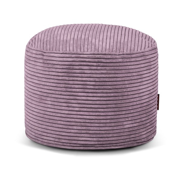 Fotoliu bean bag mov cu tapițerie din catifea reiată Mini – SLOWDOWN