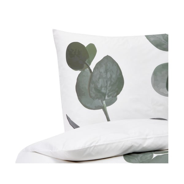 Lenjerie de pat albă din bumbac percale 200x135 cm Eukalyptus - Westwing Collection-image-2