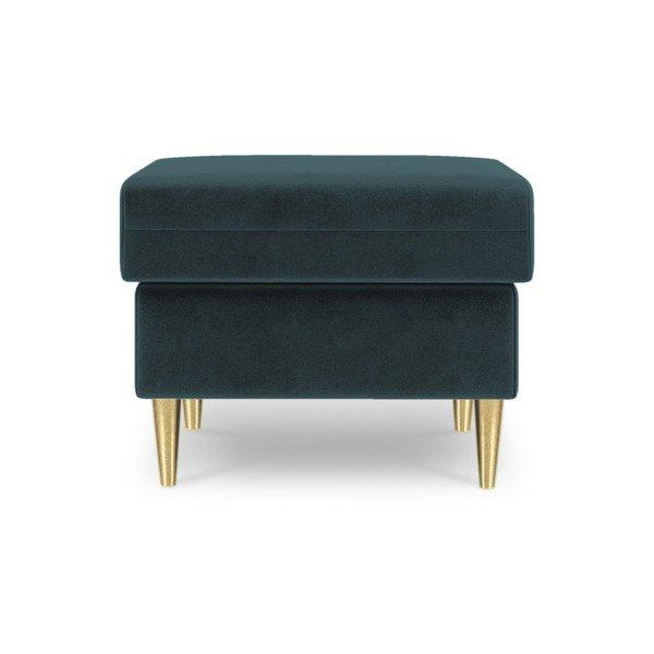 Puf Mazzini Sofas Muguet, 60 x 45 cm, albastru petrol-image-2