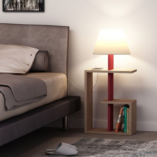 Lampadar Homitis Saly, roșu închis-image-1