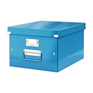 Cutie de depozitare din carton cu capac albastră Click&Store - Leitz