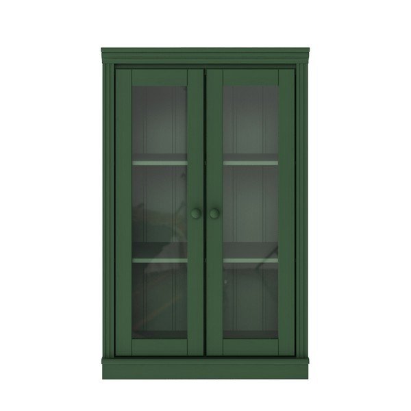 Vitrină verde din lemn de pin 74x118x35 cm Anita – Støraa