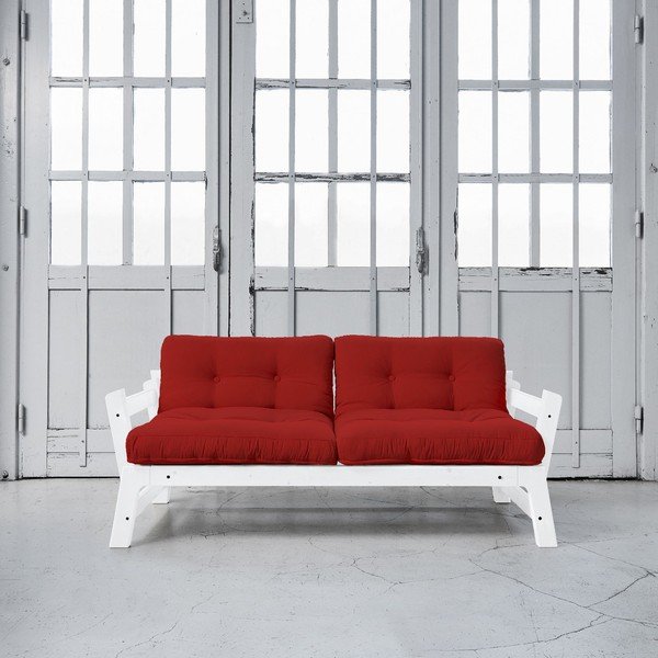 Canapea extensibilă Karup Step White/Red-image-1