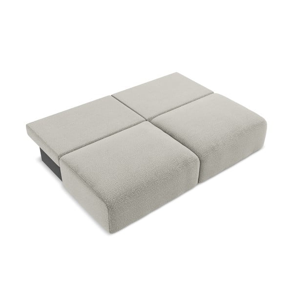 Canapea gri deschis extensibilă/cu spațiu de depozitare 216 cm Kalena – Makamii-image-4