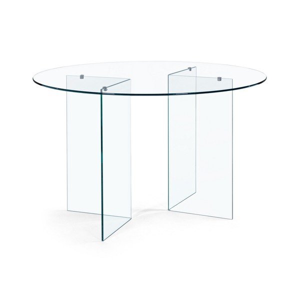 Masă de dining rotundă din sticlă ø 130 cm Iride – Bizzotto