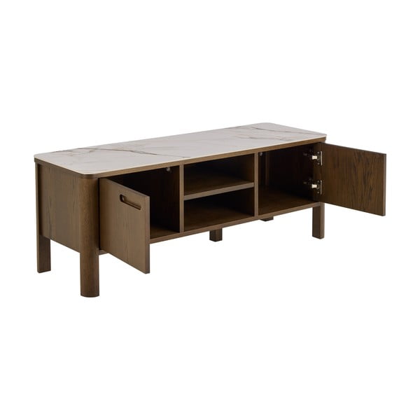 Comodă TV maro cu aspect de lemn de stejar 120x45x40 cm Southampton – Actona-image-3