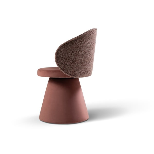 Fotoliu roz cu tapițerie din catifea Inez – Micadoni -image-3