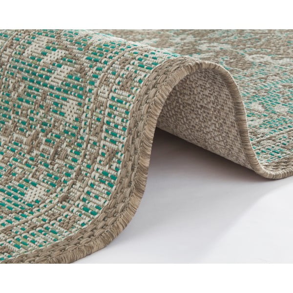 Covor de exterior NORTHRUGS Konya, 200 x 290 cm, verde - maro-image-1
