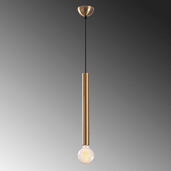 Lustră aurie cu abajur din metal ø 4 cm Tempo – Opviq lights-image-3