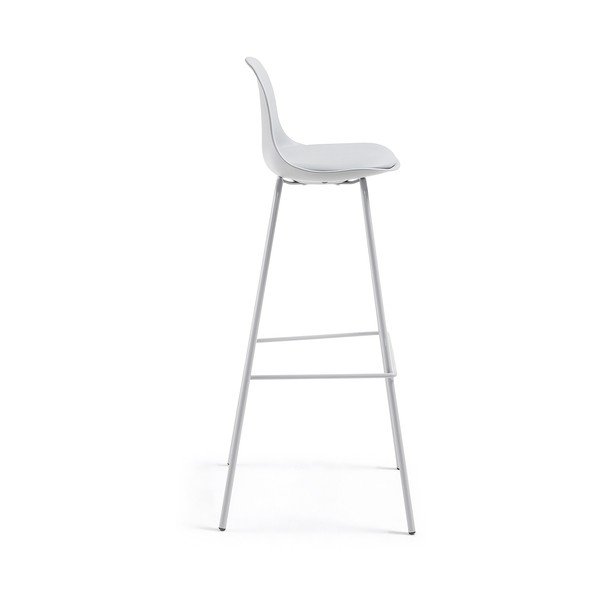 Scaun de bar La Forma Lysna, gri-image-2