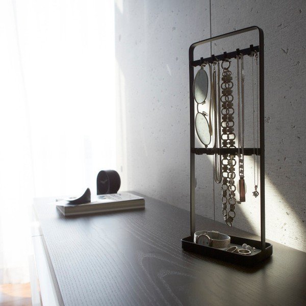 Suport pentru bijuterii Yamazaki Tower, negru-image-3