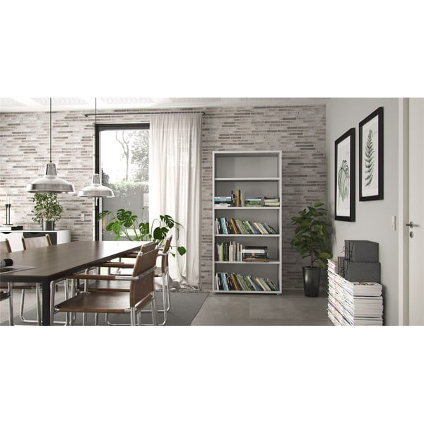 Bibliotecă modulară albă 89x189 cm Prima – Tvilum-image-1