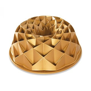 Formă pentru chec bundt /guguluf Nordic Ware Jubilee, 2,4 l, auriu