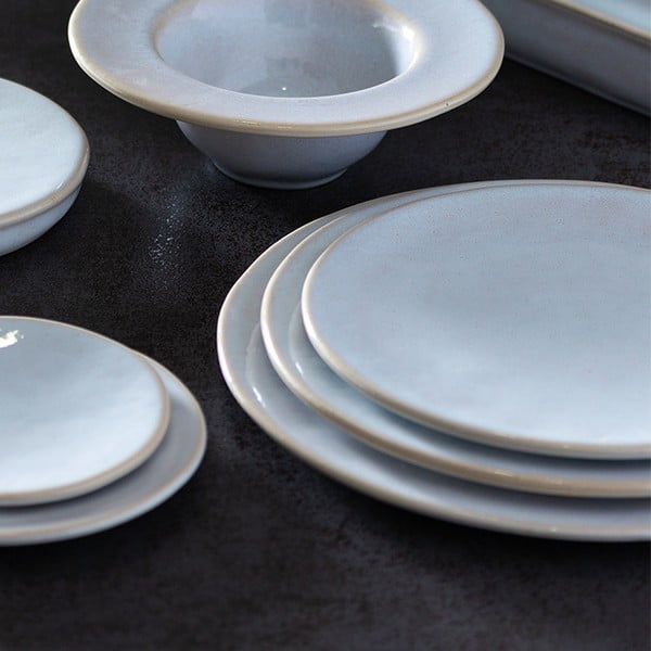 Farfurie/platou din gresie ceramică Costa Nova Roda, ⌀ 31 cm, alb-image-1