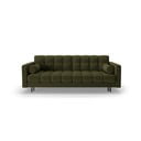 Canapea verde extensibilă, cu spațiu de depozitare 222 cm Bali – Cosmopolitan Design