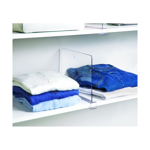Placă transparentă separatoare raft iDesign The Home Edit, lungime 30,9 cm-image-3