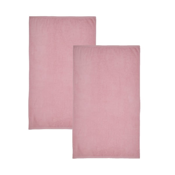 Prosoape roz 2 buc. din bumbac cu uscare rapidă/din frotir 90x140 cm Quick Dry – Catherine Lansfield