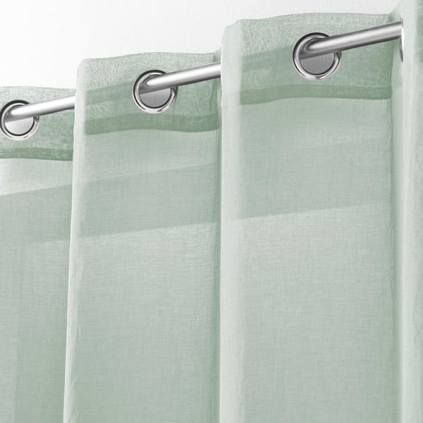 Perdea verde-deschis 140x280 cm Telma – douceur d'intérieur-image-1