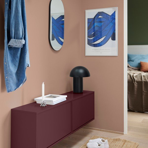 Pantofar burgundy cu deschidere înclinată/suspendat 70x30x40 cm – ReCollector-image-1