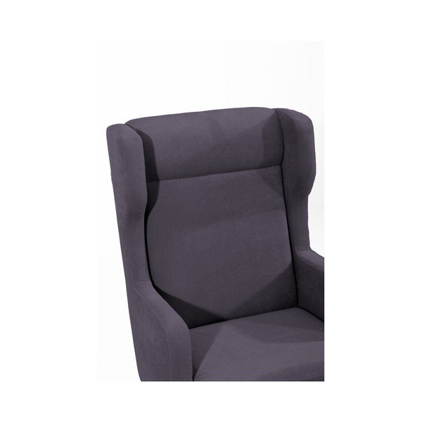 Fotoliu Max Winzer Bennet Suede, gri închis-image-1