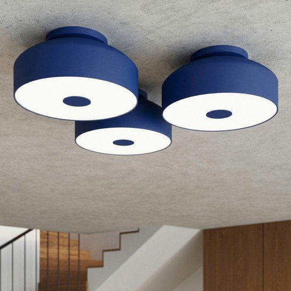 Plafonieră albastră din oțel ø 30 cm Omiq – Sollux-image-3