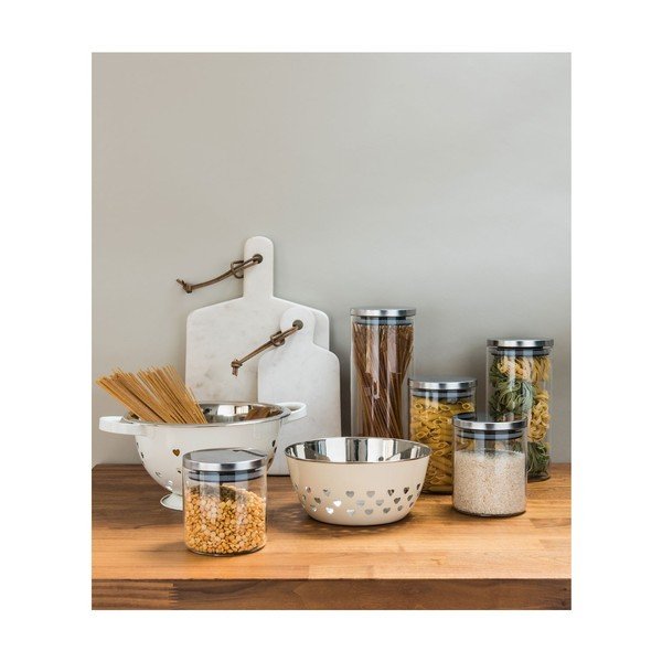 Vas strecurătoare Premier Housewares Hearts, alb-image-1