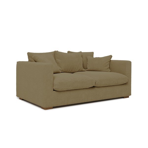 Canapea din catifea reiată bej 175 cm Comfy - Scandic-image-1