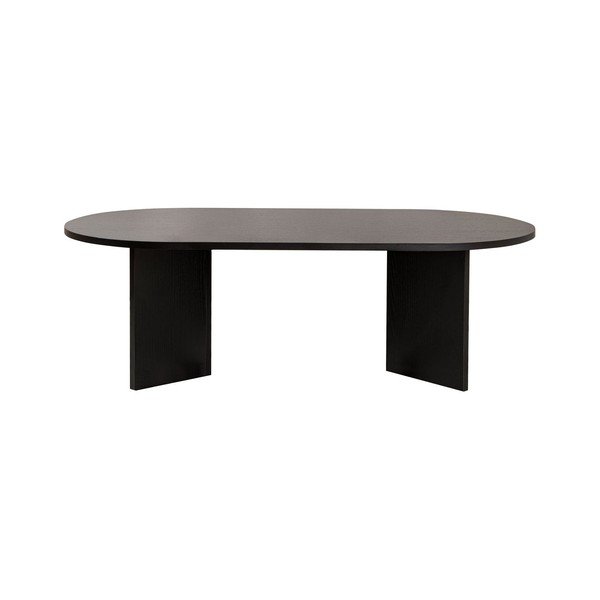 Măsuță de cafea neagră cu aspect mat 60x119 cm Sable – Kalune Design-image-2