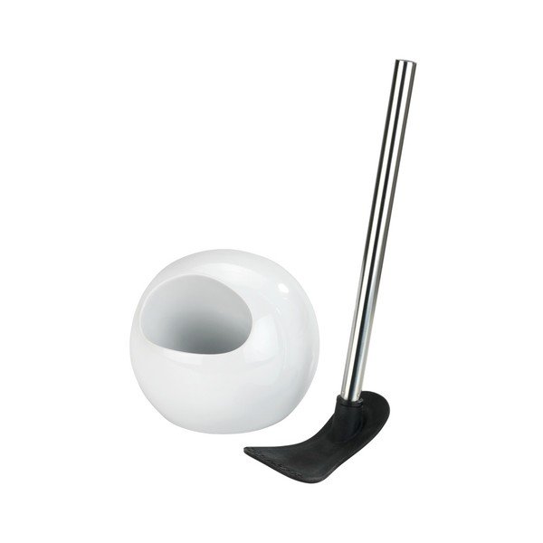 Perie din ceramică pentru toaletă Wenko Rimless, alb-image-1