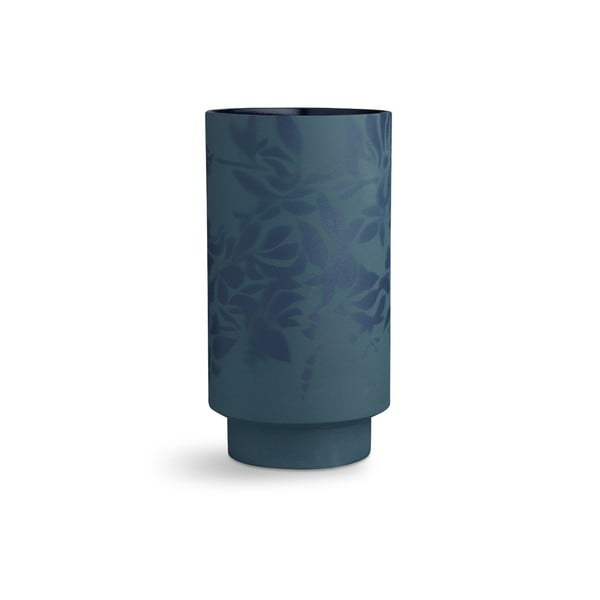 Vază din gresie Kähler Design Kabell, înălțime 26,5 cm, albastru închis