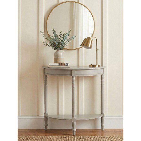 Masă consolă gri din lemn de pin 30x80 cm Heritage – Premier Housewares-image-2