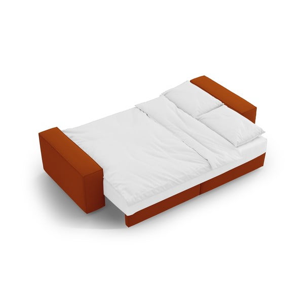 Canapea cărămizie extensibilă 247 cm Jodie – Micadoni Home-image-4