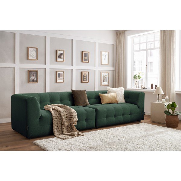 Canapea verde-închis 324 cm Kleber - Bobochic Paris-image-1