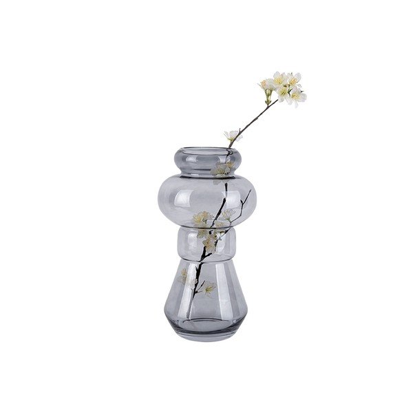 Vază din sticlă PT LIVING Morgana, înălțime 35 cm, gri-image-2