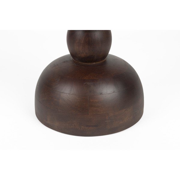 Măsuță auxiliară rotundă din lemn de mango ø 30 cm Izzy – White Label-image-2