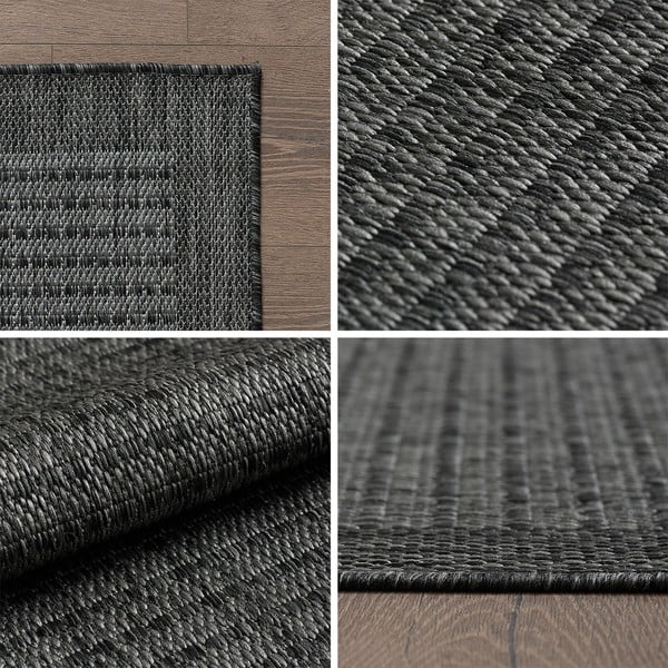 Covor de exterior gri închis rotund ø 120 cm Giza – Ayyildiz Carpets-image-4