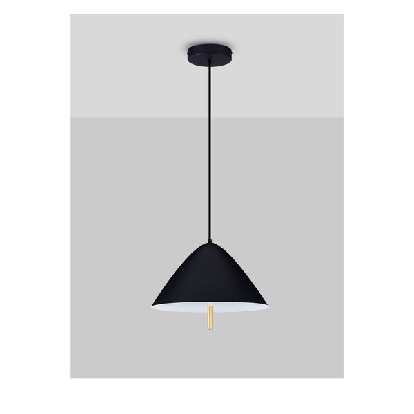 Lustră negru-mat LED din metal cu abajur din metal ø 40 cm Oros – Nova Luce-image-4