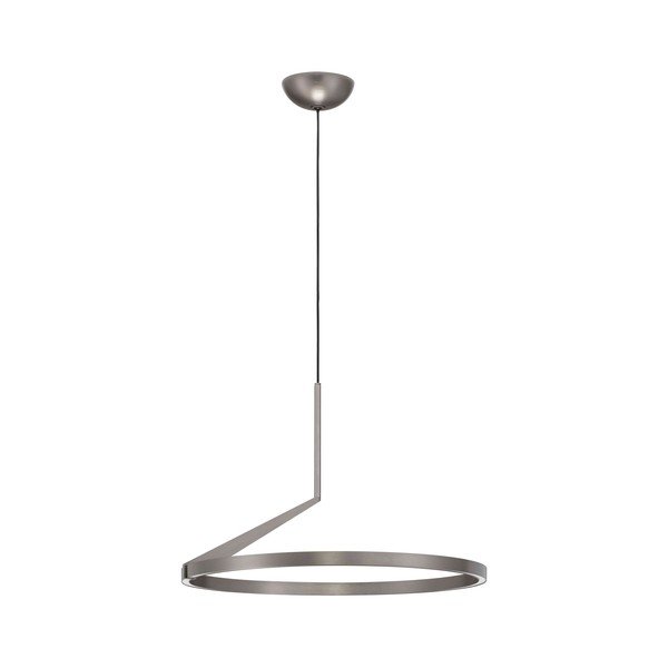 Lustră argintie LED cu intensitate reglabilă din aluminiu ø 60 cm Tilia – Nova Luce