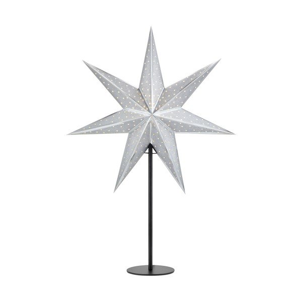 Decorațiune luminoasă argintie ø 45 cm  cu model de Crăciun Glitter – Markslöjd