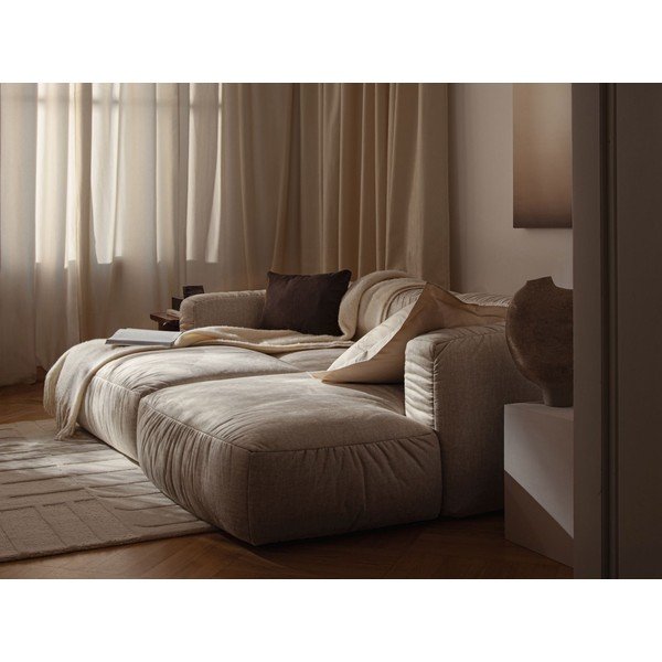 Canapea modulară verde extensibilă cu tapițerie din catifea 264 cm – Micadoni -image-2