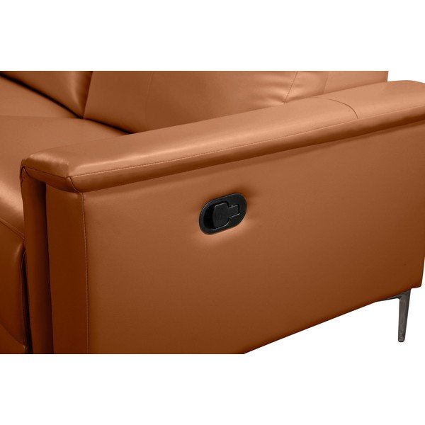 Colțar maro cu tapițerie din imitație de piele (cu colț pe partea stângă ) Lund – Støraa-image-4