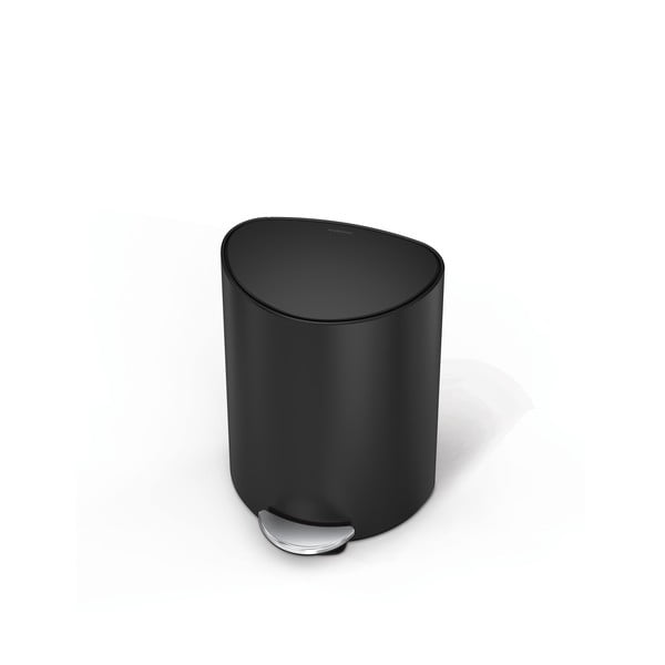 Coș de gunoi negru mat cu pedală din metal 6 l – simplehuman-image-3