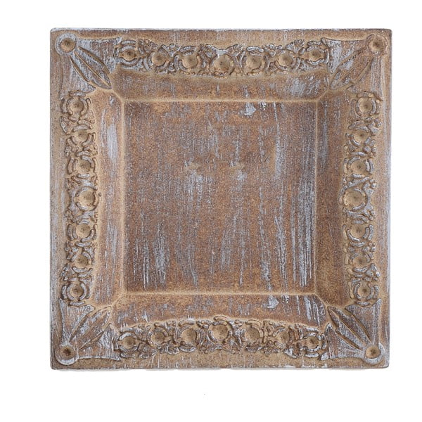 Tavă din lemn InArt Antique, 17 x 17 cm